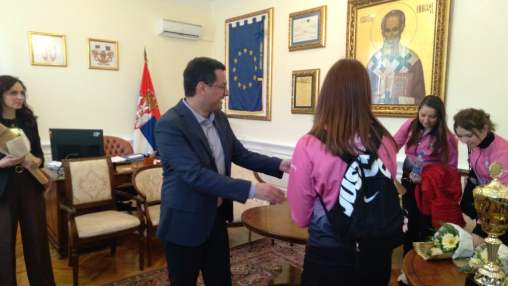 Куглашице Кике, победнице Купа, код градоначелника: И куглана, можда, у оквиру новог „Језера”